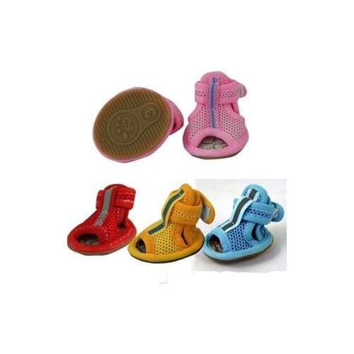 Lightweight Mesh Reflective Dog shoes Sandals pets summer footwear 4colours (1,2,3,4,5,)