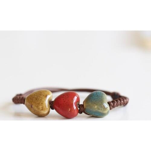 Fashion Return To The Ancients Handmade Ceramic Beads Charm Gift Womens Bracelet Fashion Jewelry Free Shipping #1253