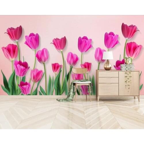 Poppy Flower Wallpaper Wall Mural Waterproof Canvas Living Room Art Wall Decor HD Luxury Photo Wall Paper Rolls Contact Paper