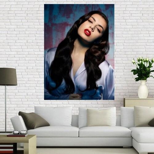New Arrival Charli XCX Poster Canvas Fabric Home Decoration Bright Color Print Bedroom Wall Poster Modern Pop A12.2