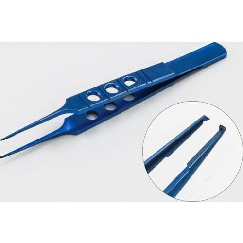Ophthalmology microscopy instrument tweezers do you bite tweezers beauty plastic tools double eyelid stainless steel toothed twe
