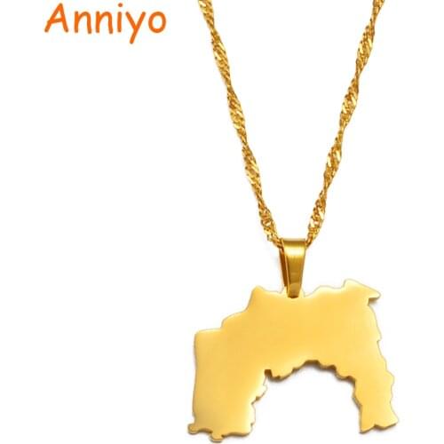 Anniyo Ethiopia Tigray Region Charm Pendant Necklaces African Jewelry Gift for Women Girls #237621
