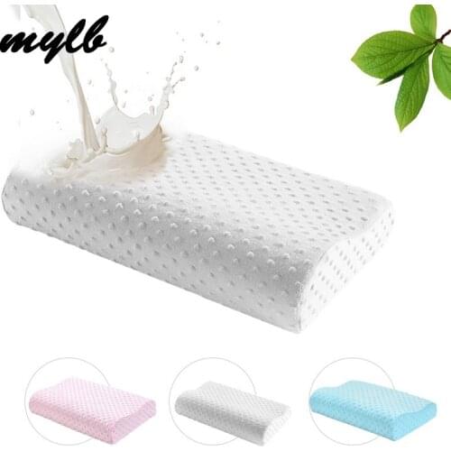Mylb Memory Foam Pillow 3 Colors Orthopedic Pillow Latex Neck Pillow Fiber Slow Rebound Soft Pillow Massager For Cervical Health