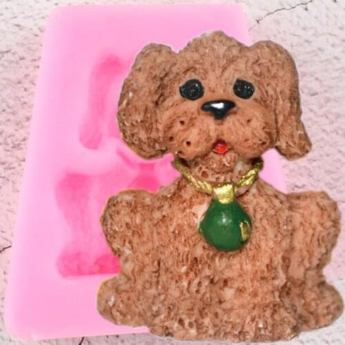 Chirstmas Dog Ornament Collar Silicone Mold Fondant Cake Decorating Tools Soap Resin Candy Polymer Clay Chocolate Gumpaste Mould