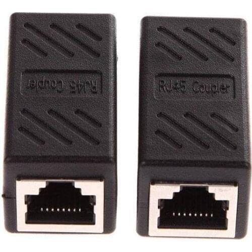 CAT6 Network Ethernet RJ45 Female – Female LAN Connector B Network Adapter Coupler Serial Cable 1Pc/2Pcs Converters Tester USB