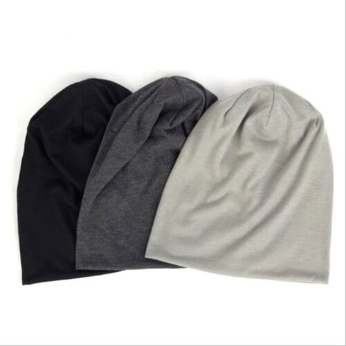 Solid Color Keep Warm Double Layer Unisex Beanie Hip Hop Winter Earflaps Fashion Candy Colors Outdoor Skull Cap Ski Cap