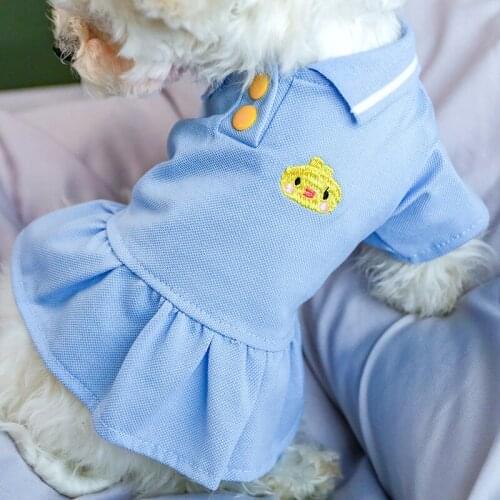 Puppy Dress Comfortable Polo Shirt Dress Cat Pet Miniature Pinscher Pomeranian Yorkshire Puppy Costume Poodle Bichon Schnauzer