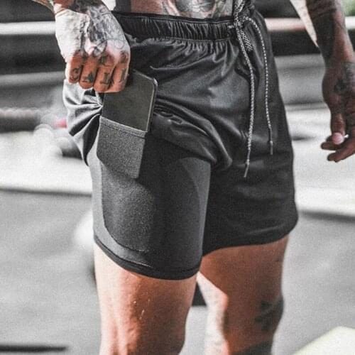 Men Casual Shorts Summer Fashion Casual Double-Deck Slim Shorts For Male Breathable Quick Drying Short