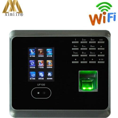 ZK UF100 Face Recognition Time Attendance System With Fingerprint Reader Multi-language TCP/IP WIFI Facial Time Clock