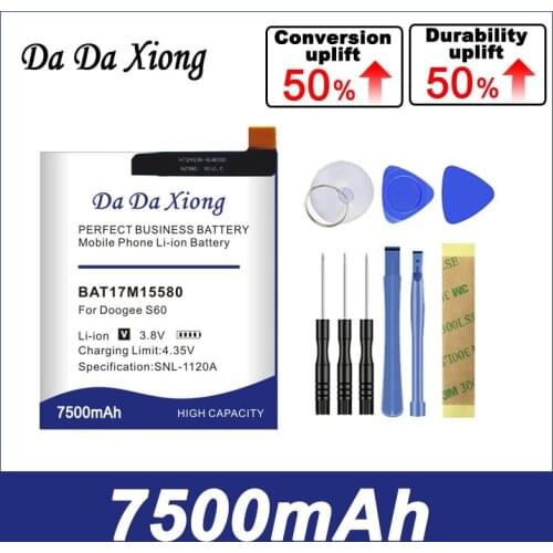 7150mAh 0 cycles BAT17M15580&BAT17S605580 Replacement Parts backup battery for DOOGEE S60 Smart Phone battery
