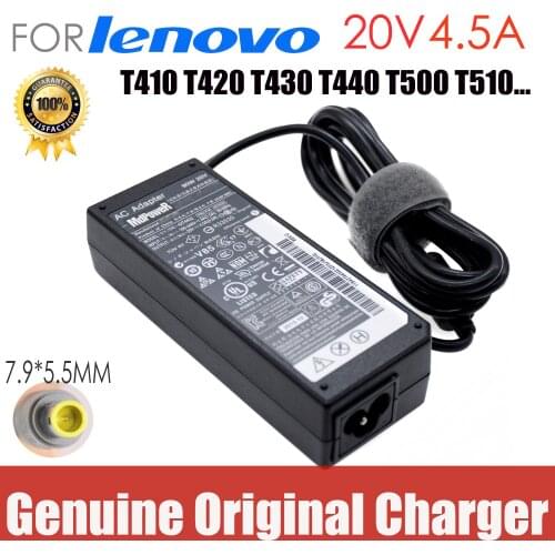Original 20V 4.5A AC Adapter Laptop Charger For Lenovo Thinkpad E420 E430c E545 E425 B480 B490 T420 T430 V480 V580 SL410 T510