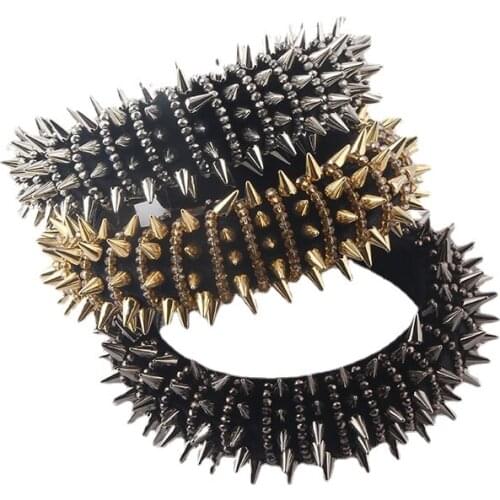 Rock Style Cool Sponge Headband Rivet Headband Ladies Prom Hair Accessories Fashion Headband Clothes Accessories