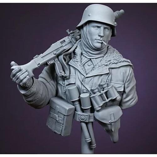 1/10 Machine Gun Soldier Resin Bust Character Bust Model X272