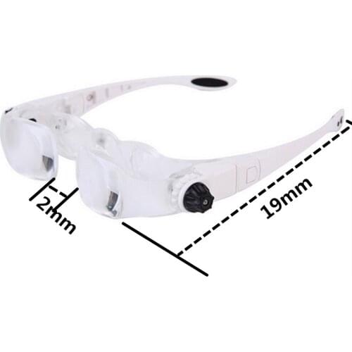1 Set Wearing Glasses Magnifier 2.1x Reading Prptect Eyesight Maintenance Watch Engraving Embroidery Phone Fishing