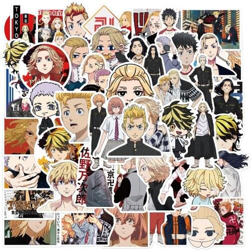 10/30/50PCS Anime Tokyo Revengers Graffiti Stickers DIY Bike Skateboard Fridge Laptop Luggage Cartoon Cool Decal Kid Toy Sticker