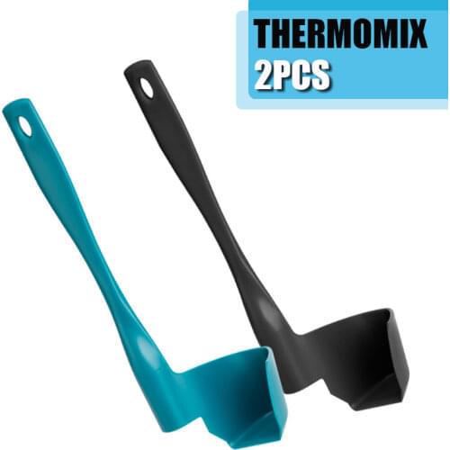 2Pcs Kitchen Thermomix TM6/TM5/TM31 Rotating Spatula For Kitchen Mixing Spatula Termomix Removing Portioning Food Processer