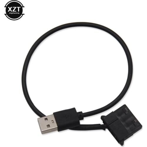 4Pin USB pc computer fan Power Cable 5V USB male to female Adapter Cable Molex Computer Case cooling fan Adapter Cord 30cm 50cm