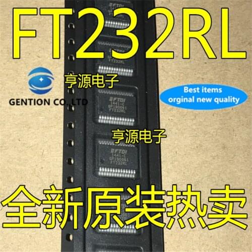 5Pcs FT232 FT232RL SSOP-28 USB serial port chip Bridge in stock 100% new and original