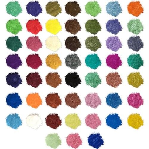 52Color Mica Powder Pearlescent Pigment Resin Colorant Skin Safe DIY Resin Craft 770A