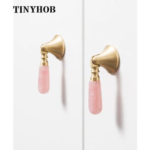 White Crystal Knobs and Handles Dresser Drawer Knobs Kitchen/Wine Cabinet Handles Pink Furniture Handle Hardware With Screws