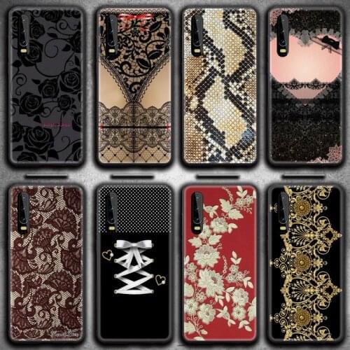 TOPCASHOP Love Lace Flower Phone Case for Huawei P20 P30 P40 lite E Pro Mate 30 20 Pro P Smart 2020 P10