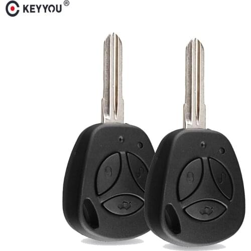 KEYYOU 3 Buttons Flip Replacement Car Key Shell For Lada vesta granta priora kalina vaz Uncut Auto Blank Remote Key Case Cover
