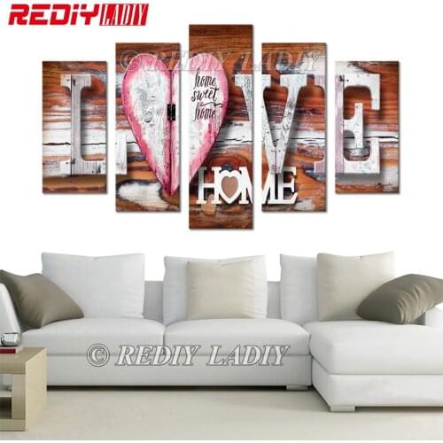 DIY Diamond Painting Love Home Full Square Diamond Embroidery Triptych Rhinestones Modular Picture Wall Arts Hobby & Crafts