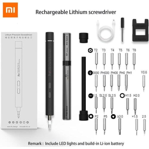 Xiaomi Mijia Youpin 22 bits Electric Screwdriver with Bits Mini Precision Charging Screwdriver for Mobile Phone Laptop D2