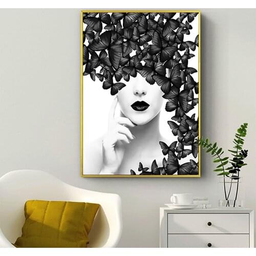 FajerminArt Wall Black And White Paintings