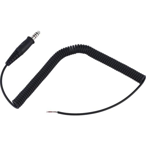 Helicopter Headset Replacement Cable With U-174 / U Military Connector