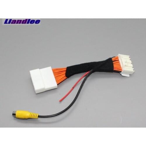 Liandlee For Toyota Prado Highlander Avalon Prius 2016-2017 RCA Adapter Wire Rear View Camera Original Display Input Cable