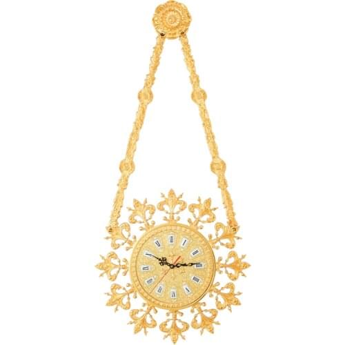 2021 Hot Style European Style Personality Copper Wall Clock Living Room Hotel Decoration Copper Wall Clock