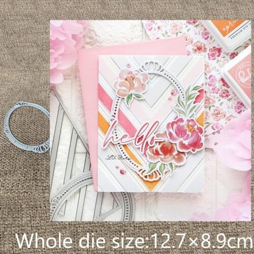 New Design Craft Metal stencil mold Cutting Dies oval frame decoration scrapbook die cuts Album Paper Card Craft Embossing