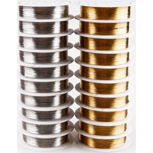 Multi-Size Copper Wire Stretch Elastic Spool Rope Cord Crystal Thread String For DIY Jewelry Making Beading Bracelet Fishing