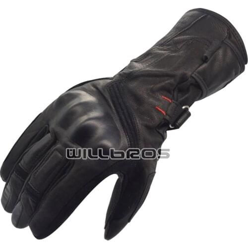Glove Waterproof H2O Warm Winter Gloves Motorcycle Motocross Genuine Leather Riding