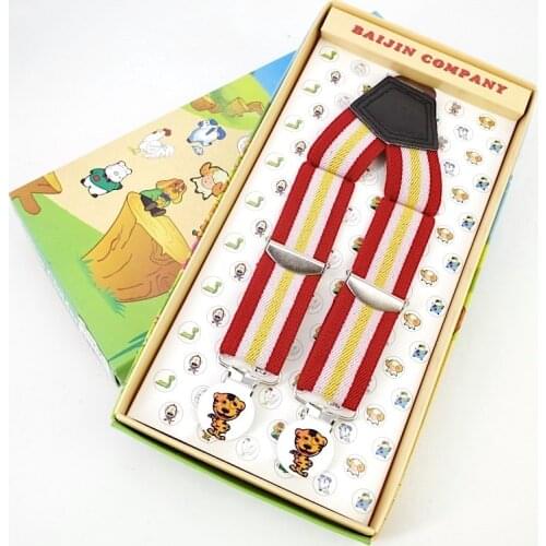 Fashion New 2015 Children Kids Boy Girls Clip-on Suspenders Elastic Adjustable Braces