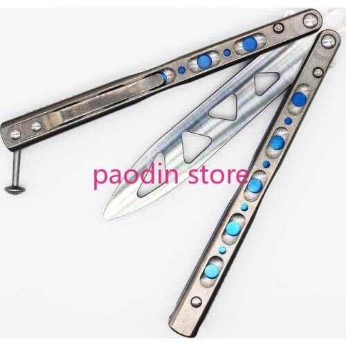 4 Colors Butterfly Trainer Knife BM51 BM 51 V3 Titanium Handle D2 Tool Steel Blade Jilt Knife Hunting Survival Pocket EDC Knifes