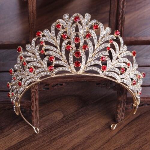 Luxury Baroque 2021 Wedding Headpieces Bridal Tiara Rhinestone Crown Birthday Head Pieces Crystal Headbands Hair Accessories