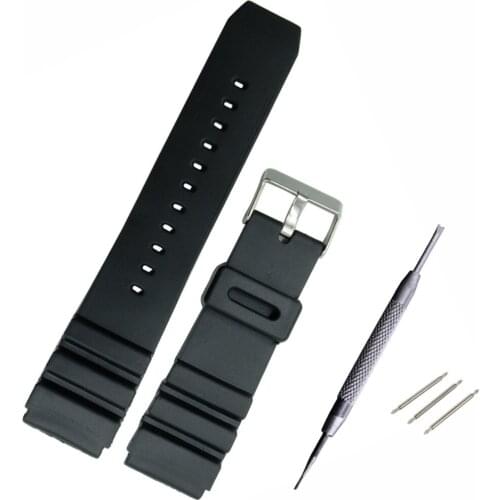 16 18 20 22mm Convex Watch Replacement Strap Rubber Resin PU Silicone Watch Band Strap for Men Women Watches