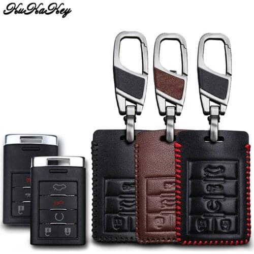 Remote Smart Car Key Case Cover For Cadillac CTS Escalade SRX ATS STS Auto Car Key Cover Holder Bag Car Styling Accessories