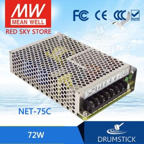 Friendly MEAN WELL 12Pack NET-75C meanwell NET-75 72W Triple Output Switching Power Supply