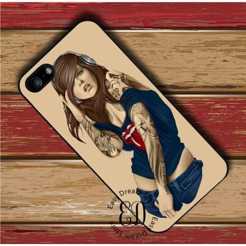 Headphones tattoos girl case for Huawei P7 P8 P9 p10 p20 p30 mate 8 9 10 20 pro lite Honor 8 9 10