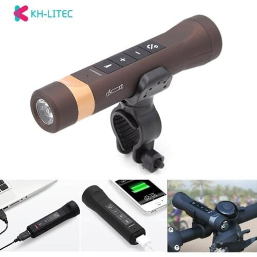 4 in 1 (Flashlight Power Bank Handfree) Bluetooth Wireless V3.0 Speaker with Mic Music Player Subwoofer Speaker with Power Bank