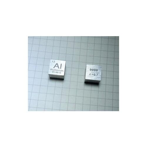 High Purity Aluminum 4N Metal Aluminum Periodic Table Cube 10mm 2.7g Al 99.99 Aluminum Cube
