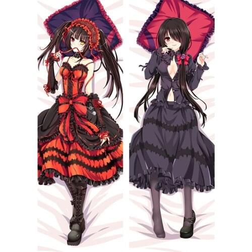 Japanese Anime Date A Live Tokisaki Kurumi Body Dakimakura Bedding Otaku Hugging Female Throw Cushion Pillow Case Cover Gifts
