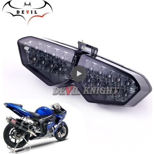 For Yamaha YZF R6 2003 2004 2005 Rear Tail Light Brake Turn Signals Integrated LED Light Motorcycle Accessories Motorcycle light