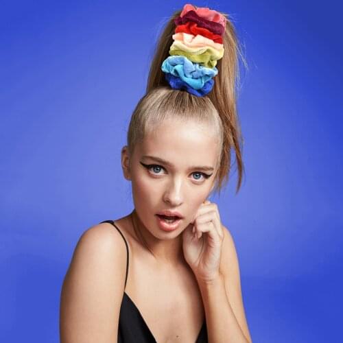 21 Colors Velvet Scrunchie for Women Hair Gum Accessories Kids Elastic Hair Bands Headwear Girls VSCO Scrunchies 2021