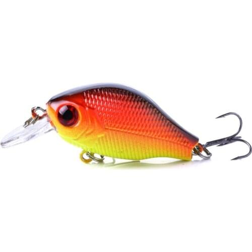 1Pc 5.5cm 8g 3D Eyes Fishing Lure Artificial Crank Plastic Hard Bait Topwater Fishing Wobblers Japan Fish Lures