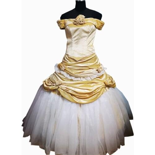2020 New yellow Vintage costumes 18th Duchess Retro medieval Renaissance Reenactment Theatre Civil war Victorian dress D-615