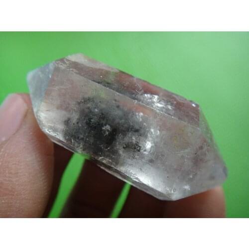 21g Rare Black Quartz Crystal Herkimer Diamond Rough Specimen